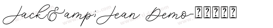 Jack&Jean Demo字体转换